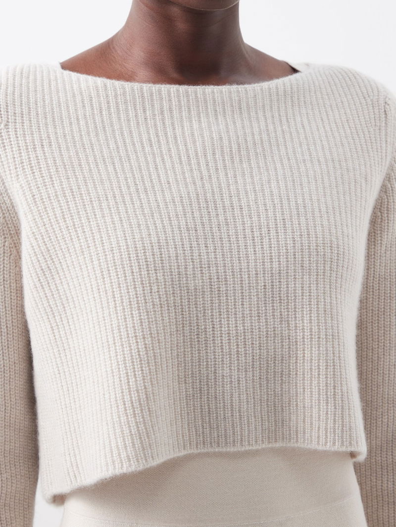 CANNES cashmere cropped sweater – Le Kasha