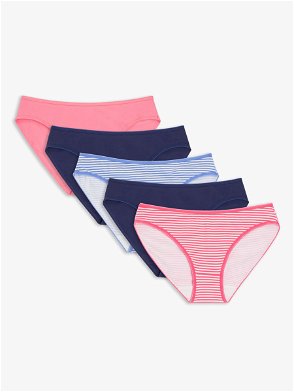 John Lewis ANYDAY Microfibre Short Knickers, Pack of 5, Black