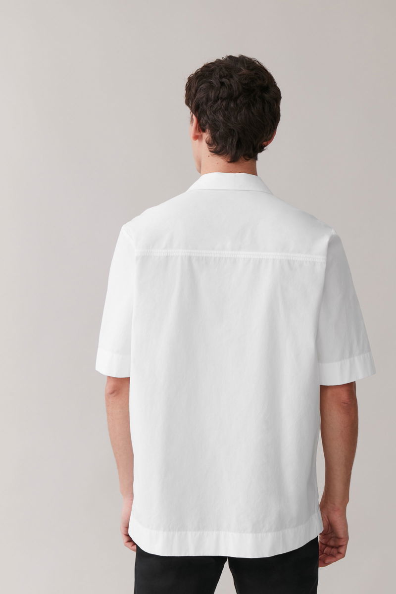 Camp Collar Cotton-Mix Shirt