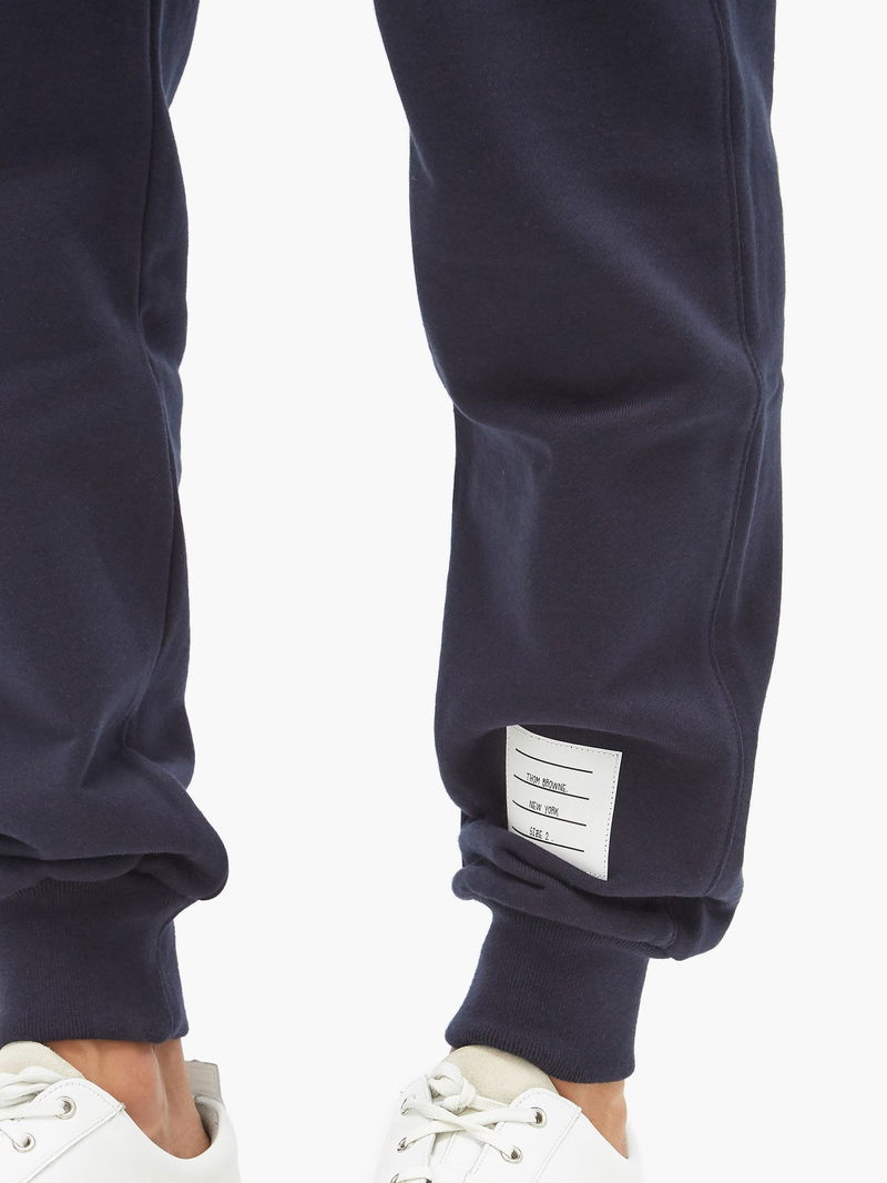Thom Browne Striped Cotton Track Pants in Navy Endource