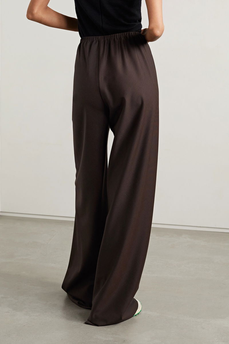 THE ROW Gala Wide-Leg Crepe Pants