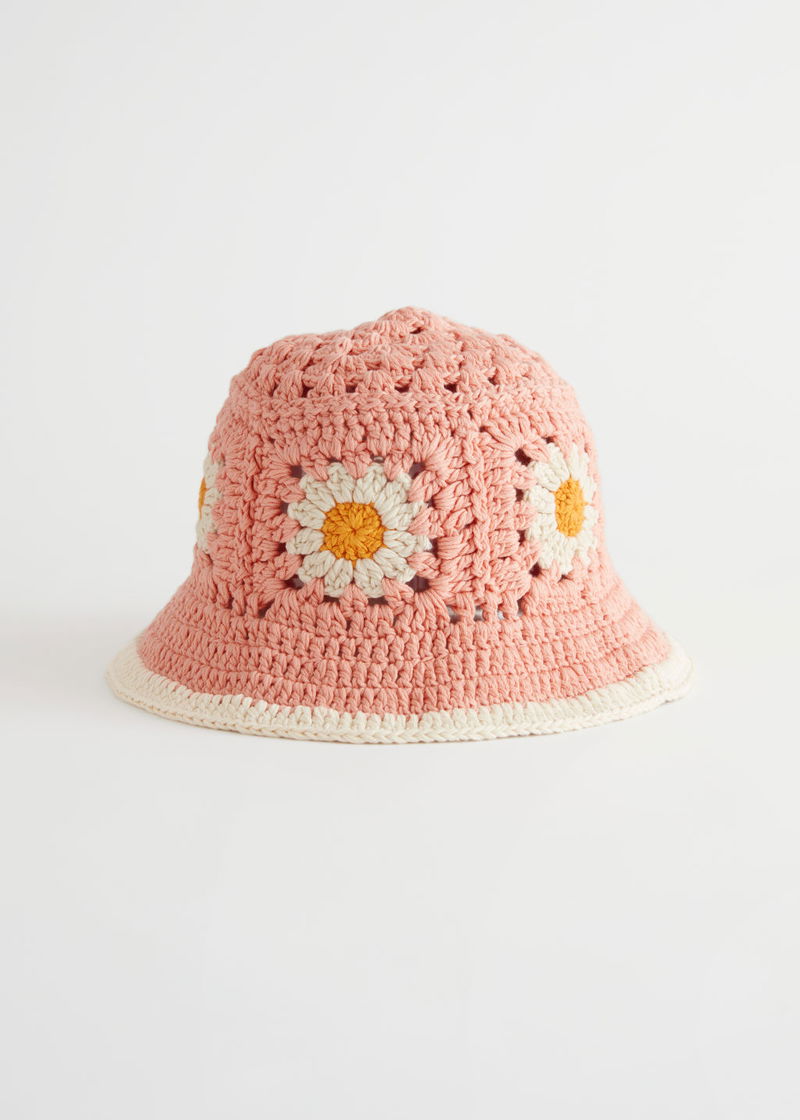 Knitted Hat Other Stories Bucket Hat OTHER STORIES Crochet Straw