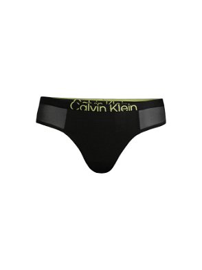 CALVIN KLEIN Future Shift Mesh Modern Thong in Black