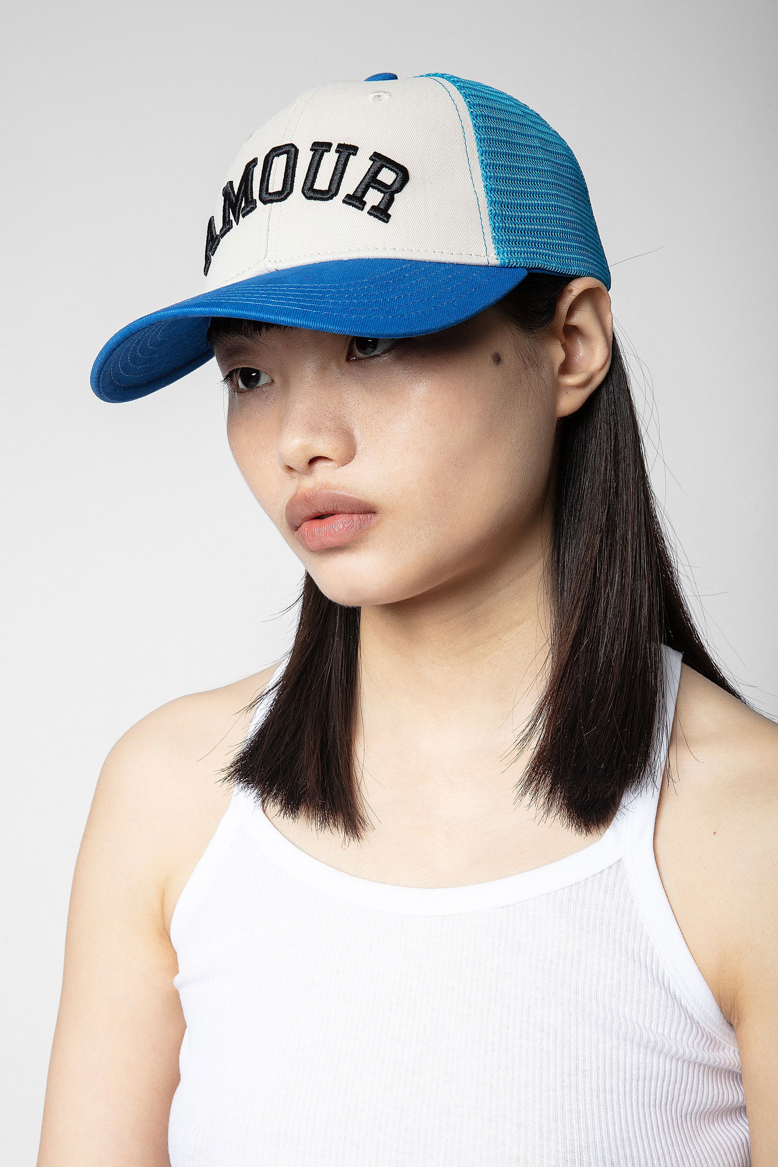 Klelia Amour Cap - Zadig & Voltaire Klelia Grey Cotton Cap | Zadig&Voltaire main image 3