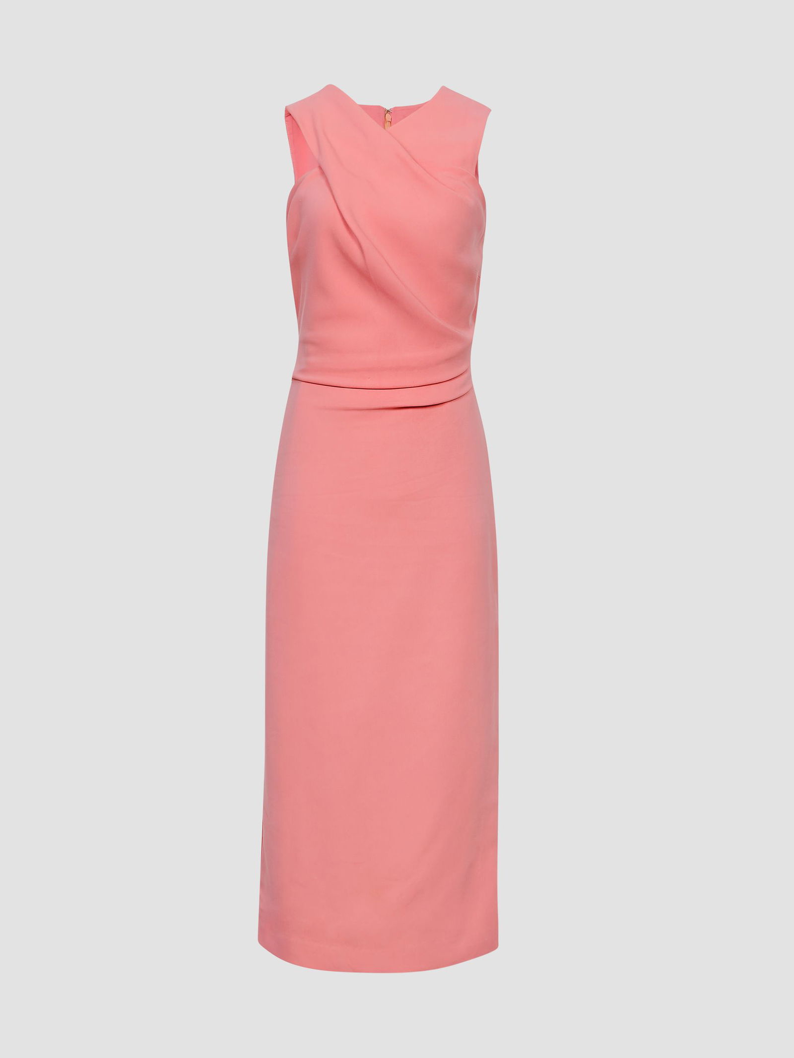 reiss imogen sleeveless ruched midi dress REISS Imogen Sleeveless Ruched Midi Dress