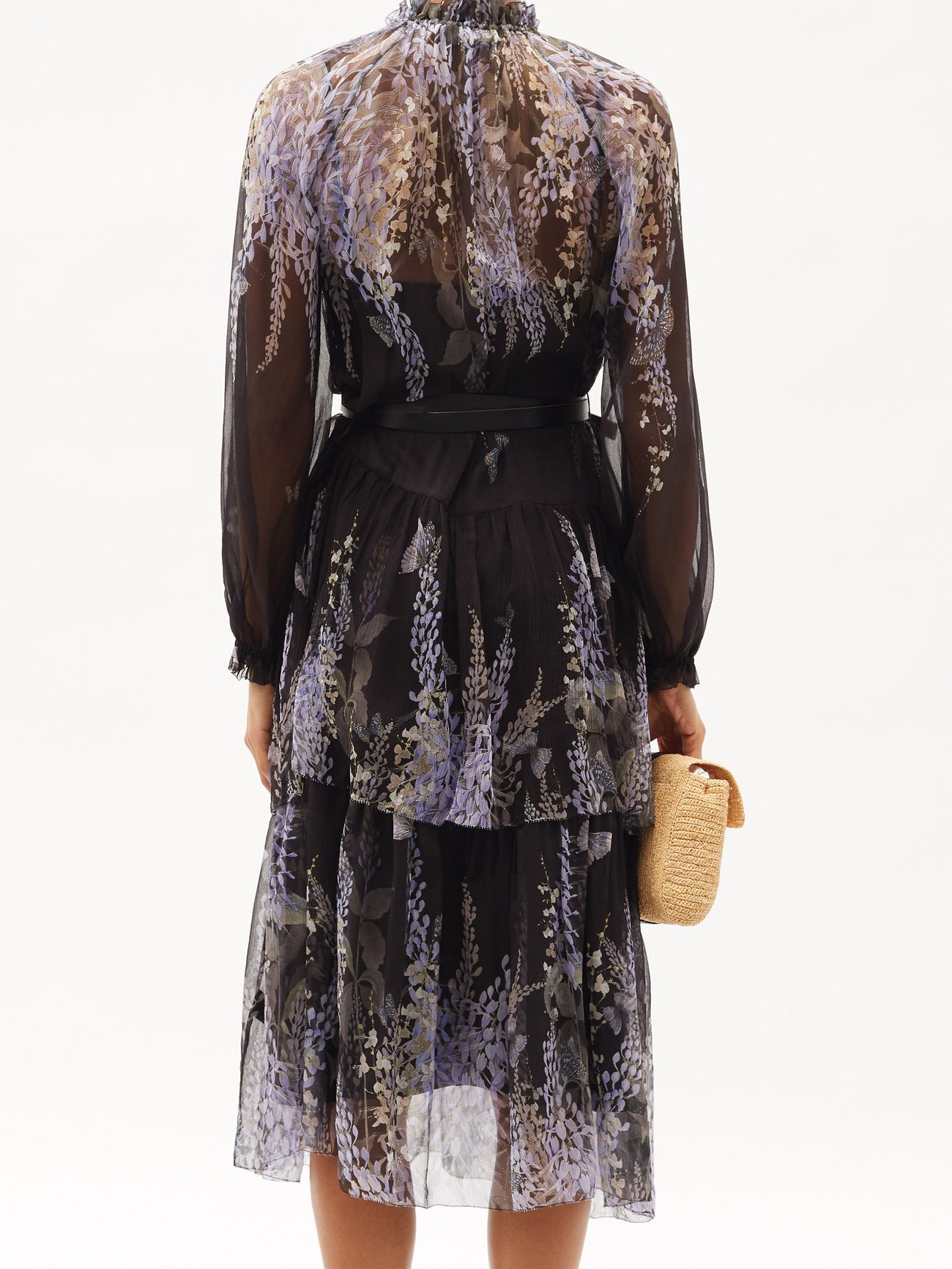 ZIMMERMANN Botanica Tiered Floral-Print Silk-Georgette Dress | endource