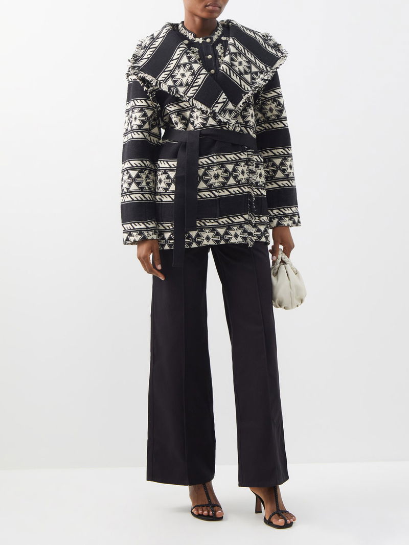 MARANT ÉTOILE Josialo Jacquard-Canvas Wrap Jacket endource