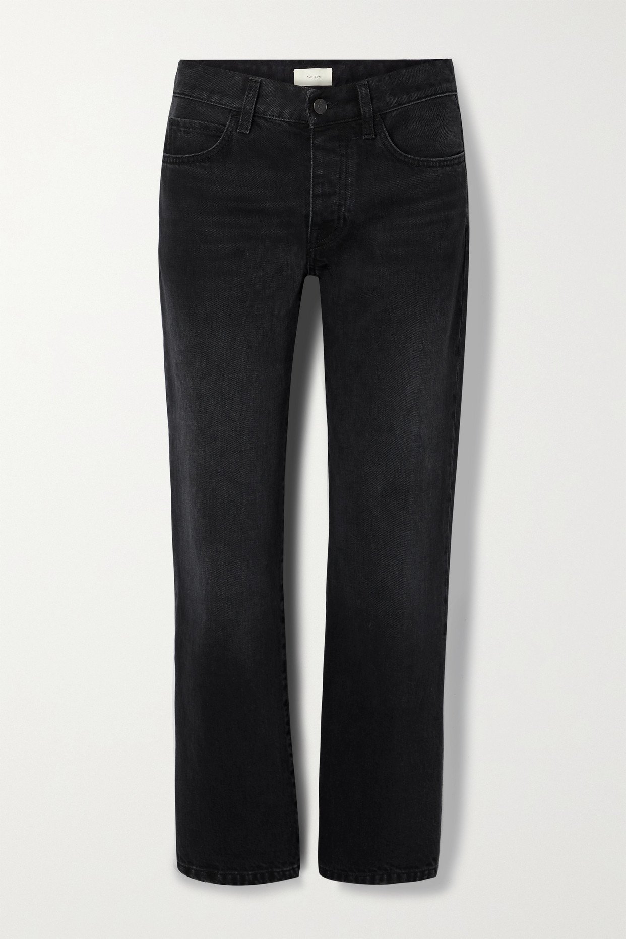Ashley Organic Cropped Jeans, Black