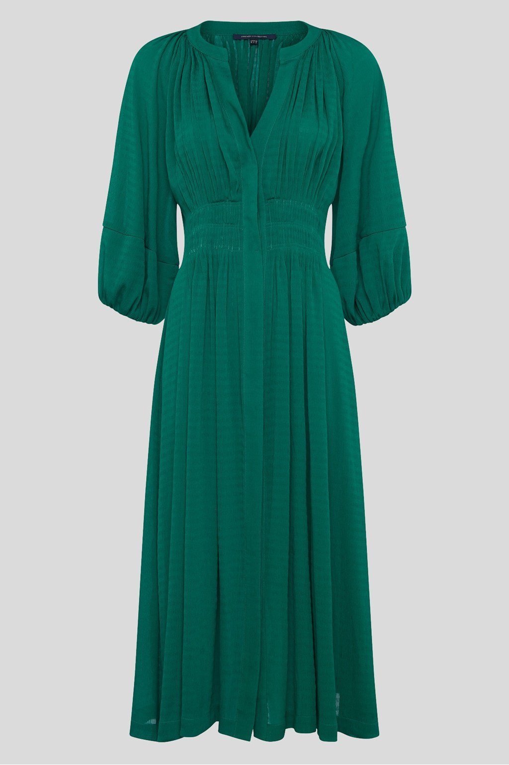 french connection green pleated dress Tuckernuck Green Dupioni Esme Dress Green / XS main image 0