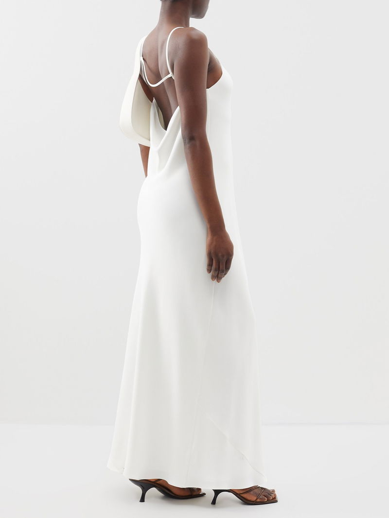 THE ROW Bantelle Backless Silk-Cady Slip Dress