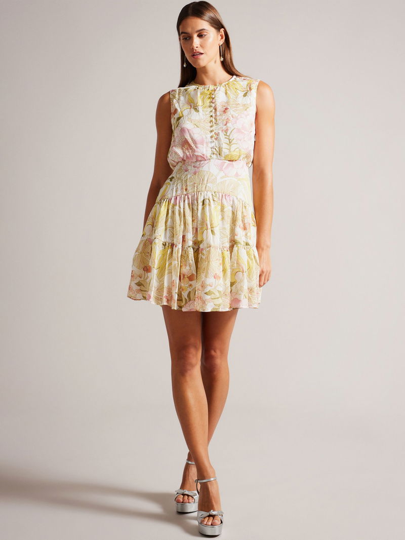 ted baker tiered jersey dress Ted Baker Norabel Tiered Jersey Vest Midi Dress