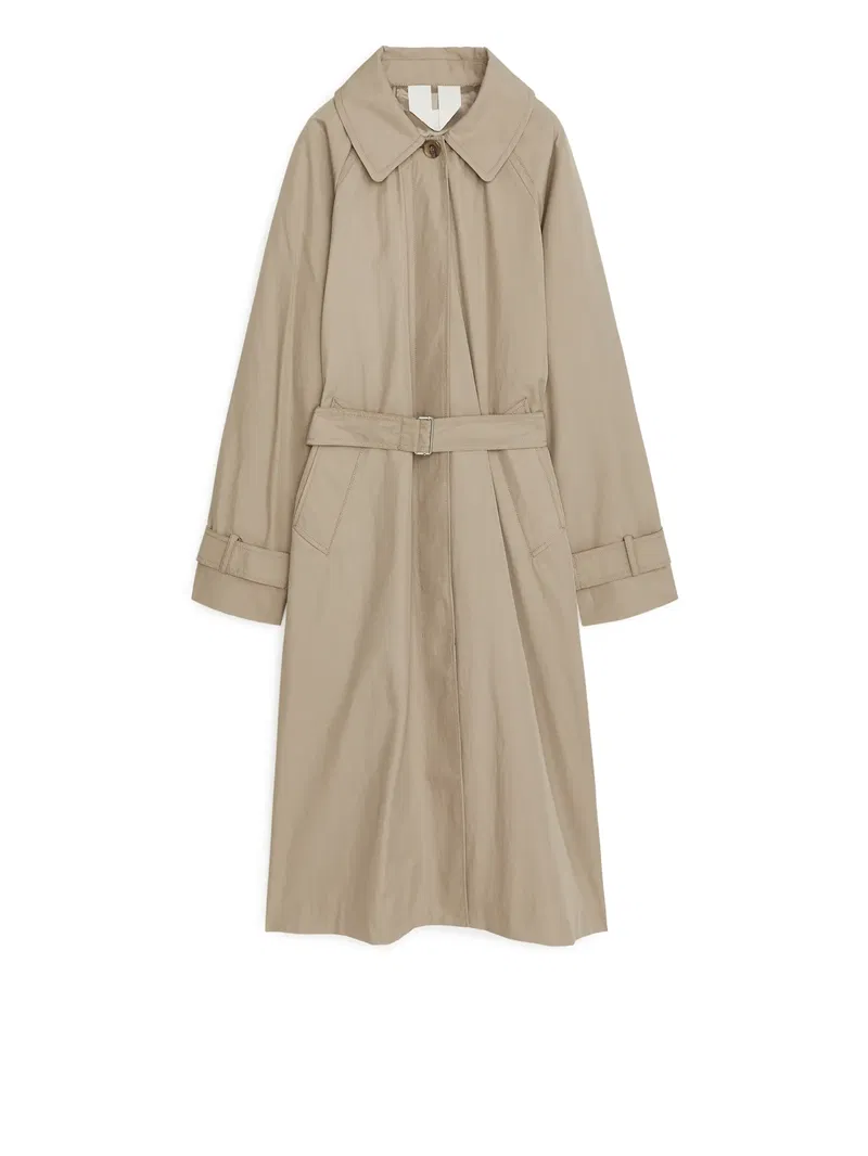 ARKET Oversized Trench Coat in Beige | Endource