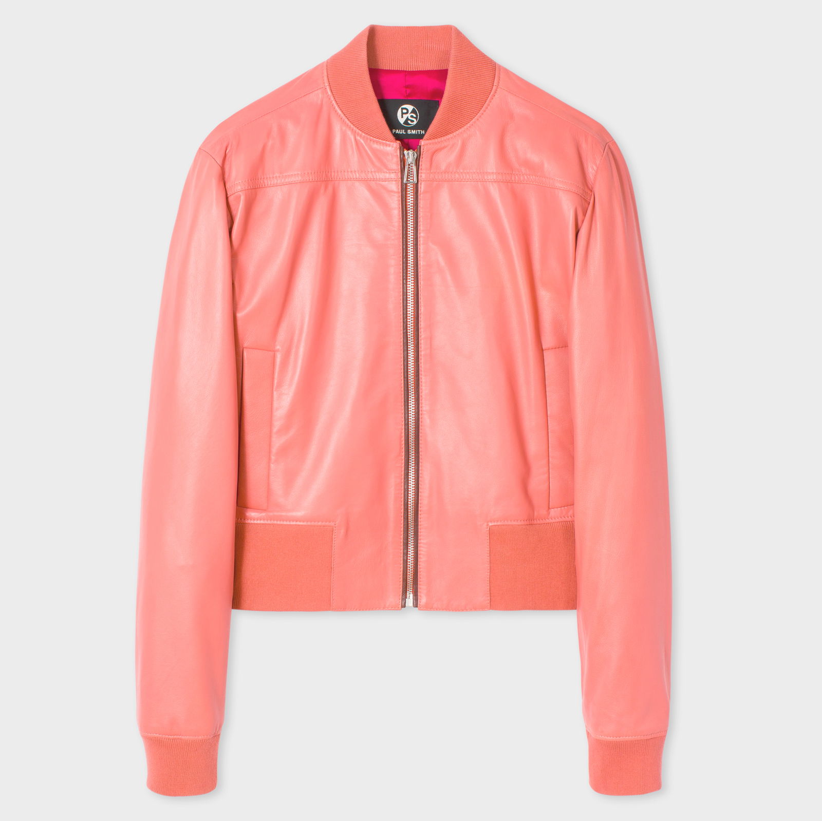 PAUL SMITH Leather Bomber Jacket | endource