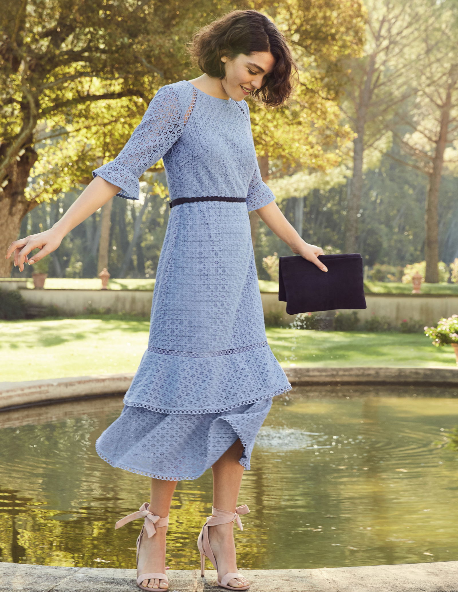 BODEN Lana Lace Midi Dress | endource