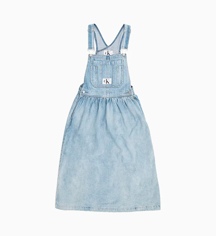 A.R_ENTERPRISES Women Blue Denim Dungaree Dress