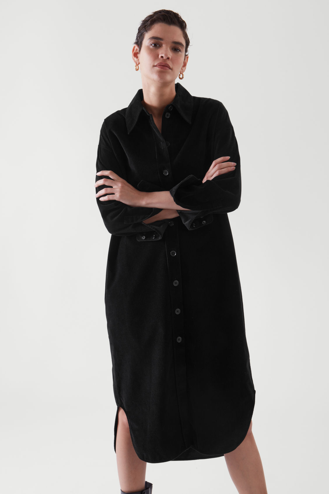 cos corduroy shirt dress COS Corduroy Shirt Dress