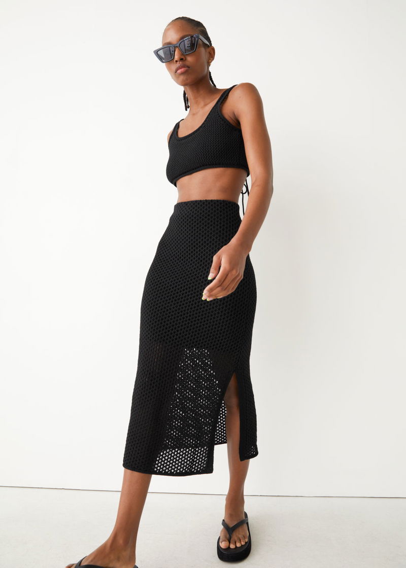 & OTHER STORIES Crocheted Midi Skirt | Endource