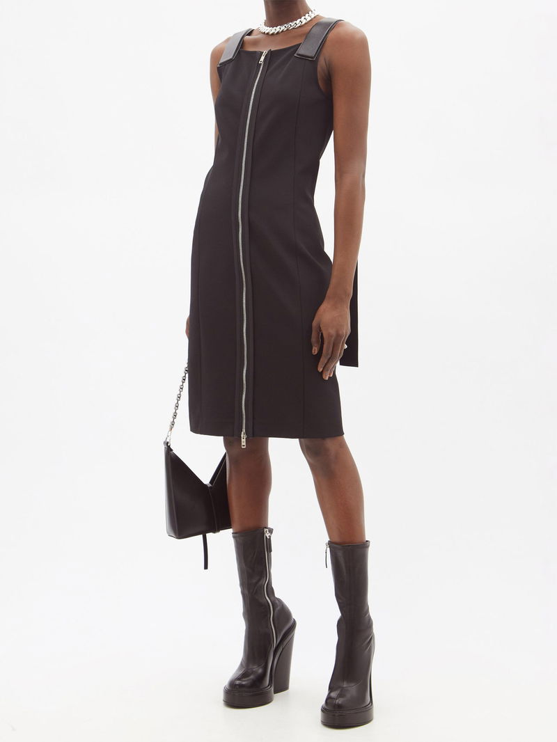 western leather dress Western Fringe Leather Fest Dress