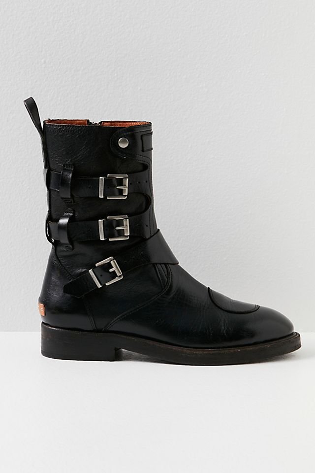 FREE PEOPLE We the Free - Dusty Buckle Boots in Black