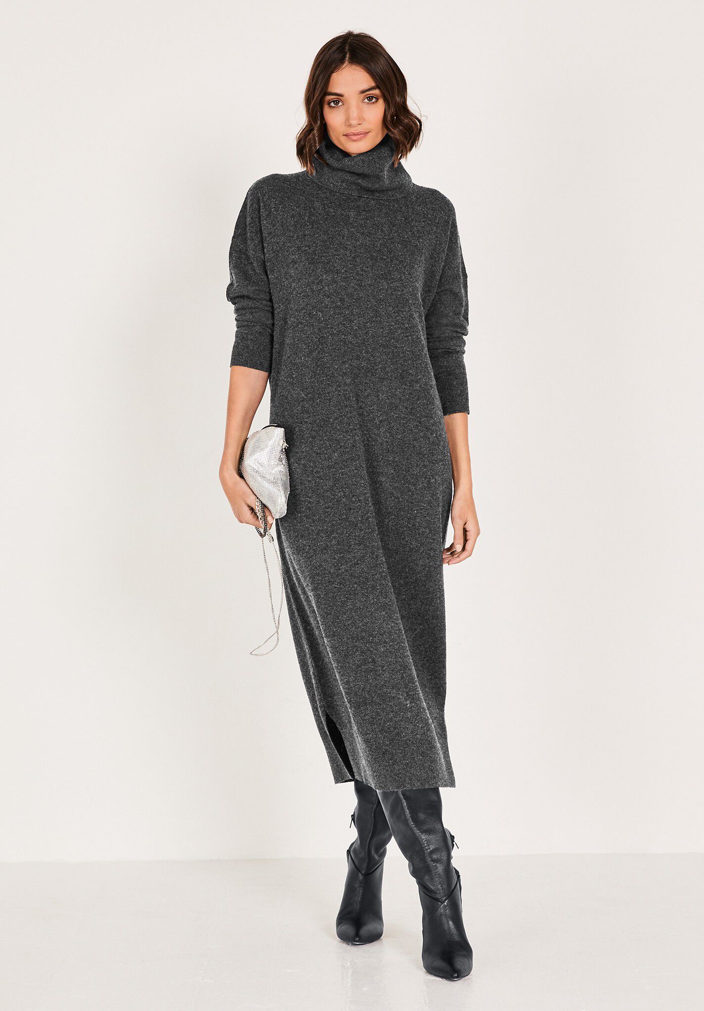 HUSH Roll Neck Sweater Dress | endource HUSH Roll Neck Sweater Dress | endource