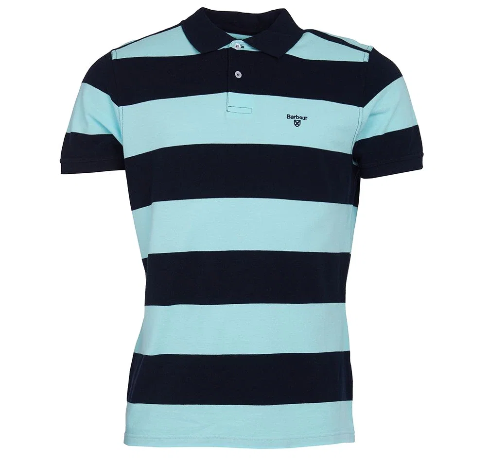 Barbour Radcliffe Knitted Rugby Top Navy Clearance from