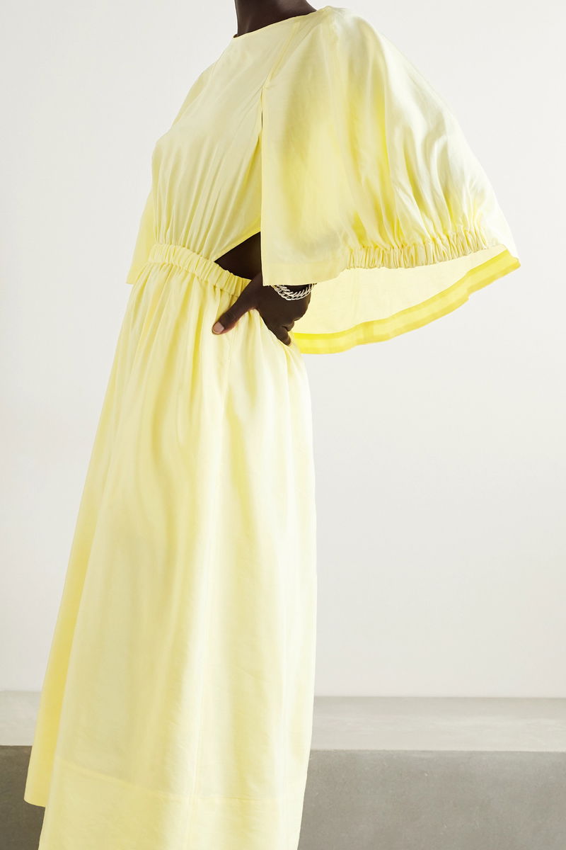 tibi gold dress Tibi Dress – Silk Taffeta – Dress – by SUE SARTOR L main image 1