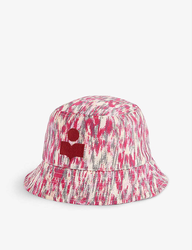 Isabel Marant Haley Graffiti Print Bucket Hat Hat Soft Unisex Harajuku Bucket Hat Graffiti Letter Women  main image 4