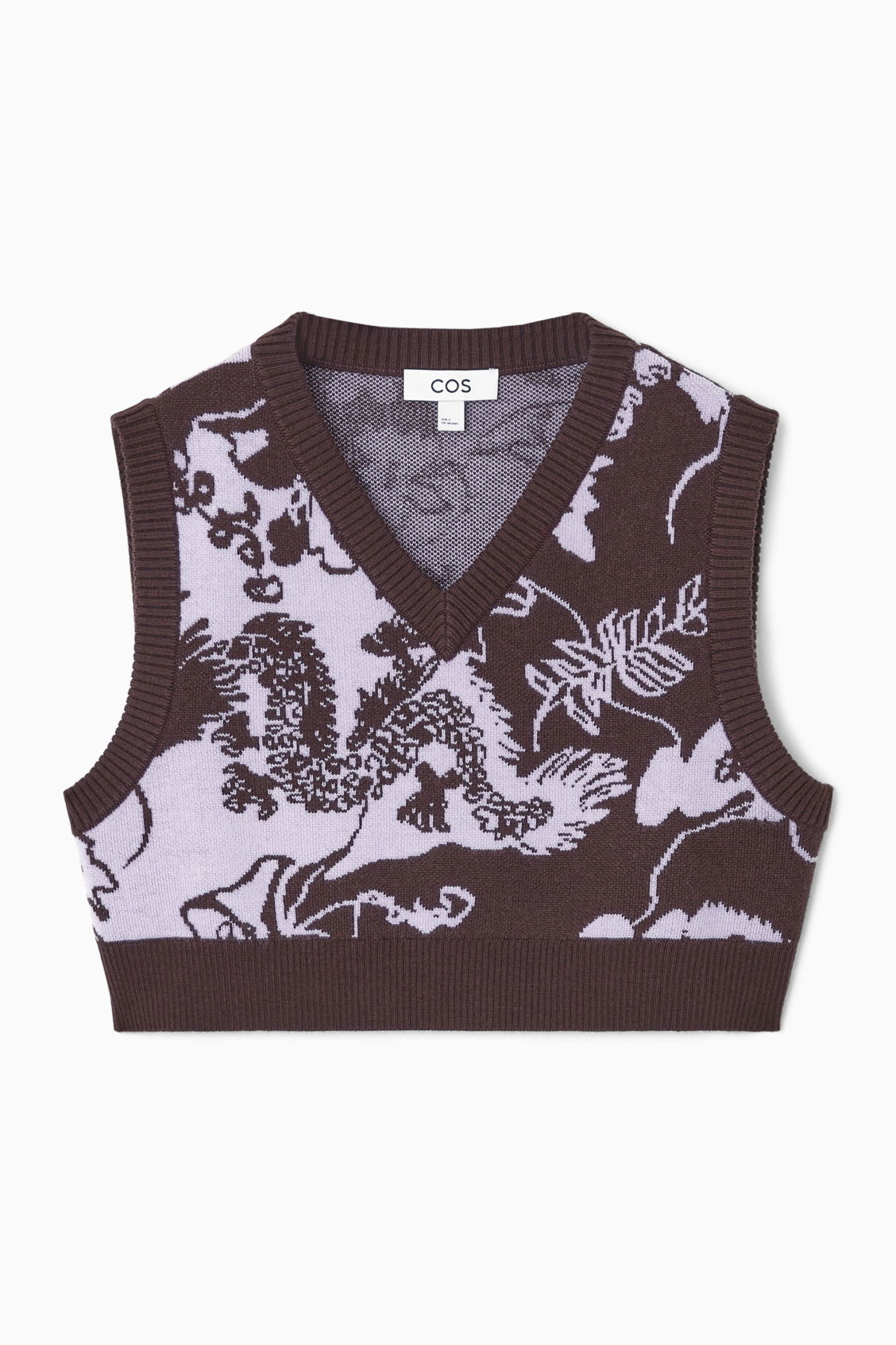 Cora Cotton Jacquard Shell Vest Laurel Stripe
