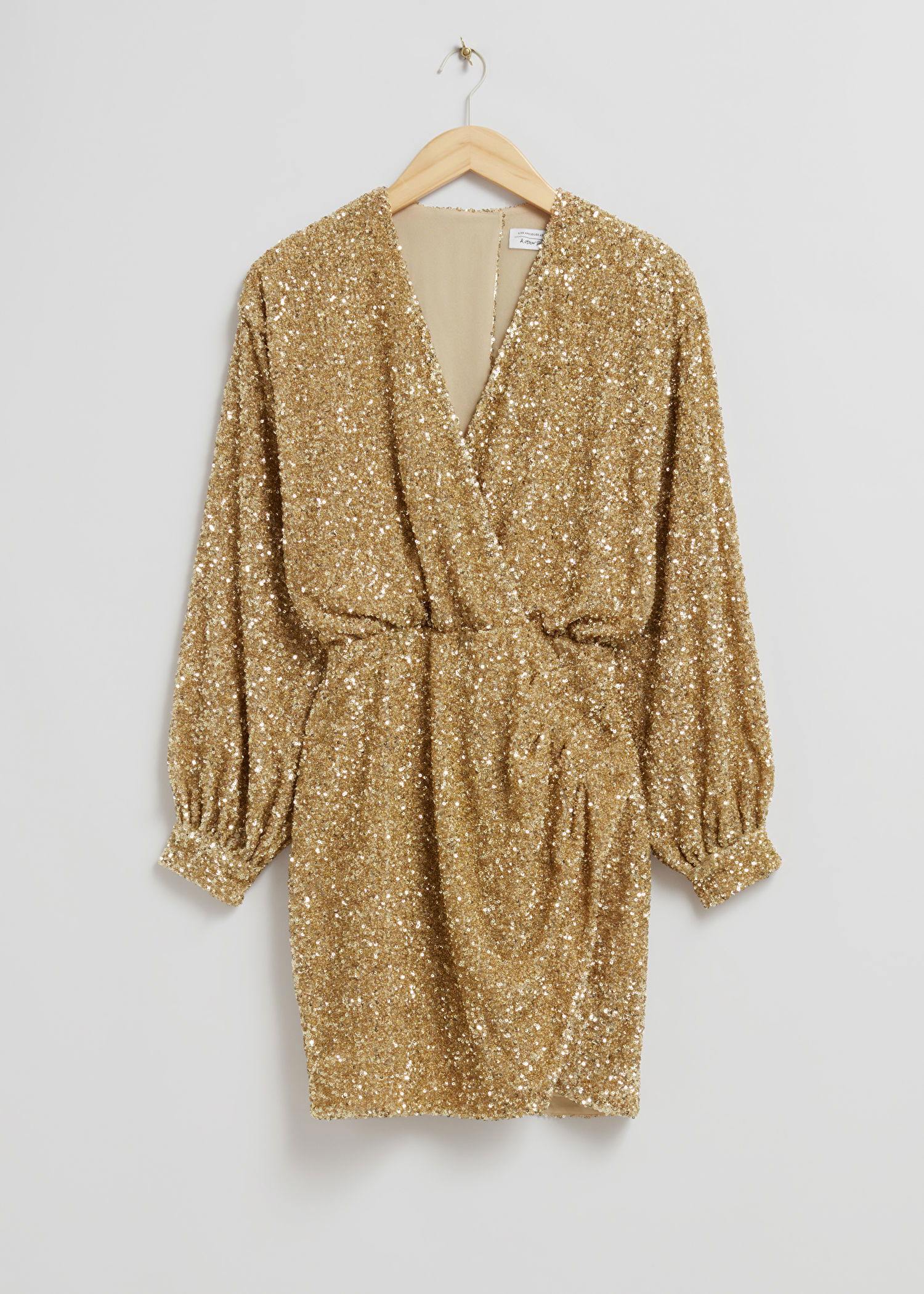 slim fit dress slacks Shona Joy Golden Sequin Mini Dress