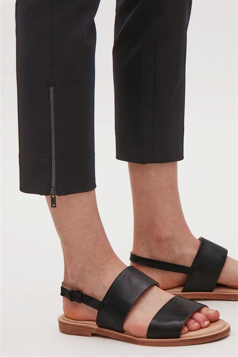 Slim-fit Trousers with Ankle Zip