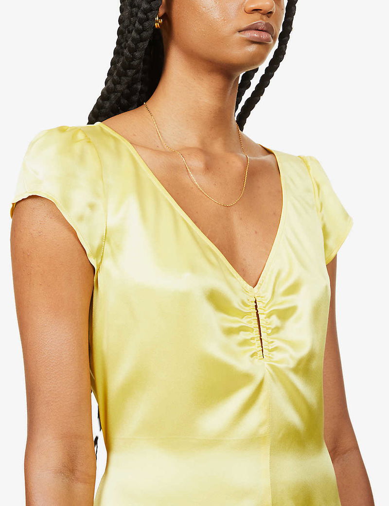reformation scottie silk dress Scotia Silk Dress