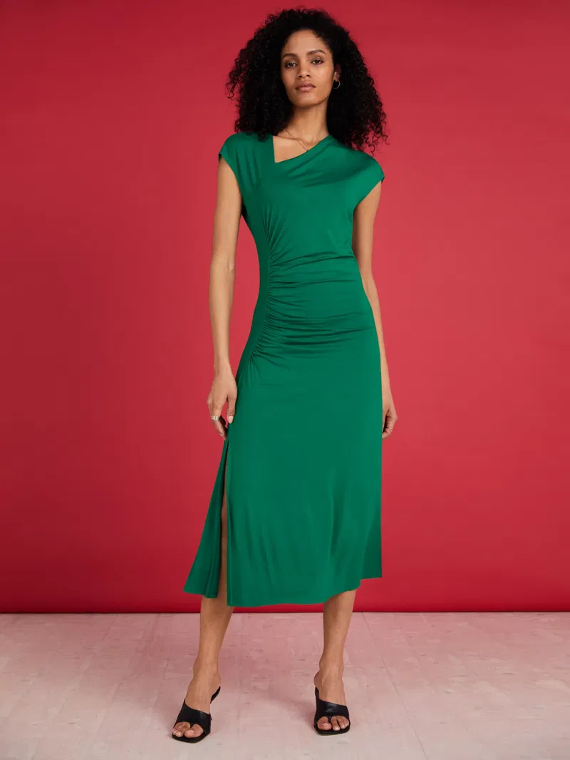 BAUKJEN Landry Asymmetrical Midi Dress | endource