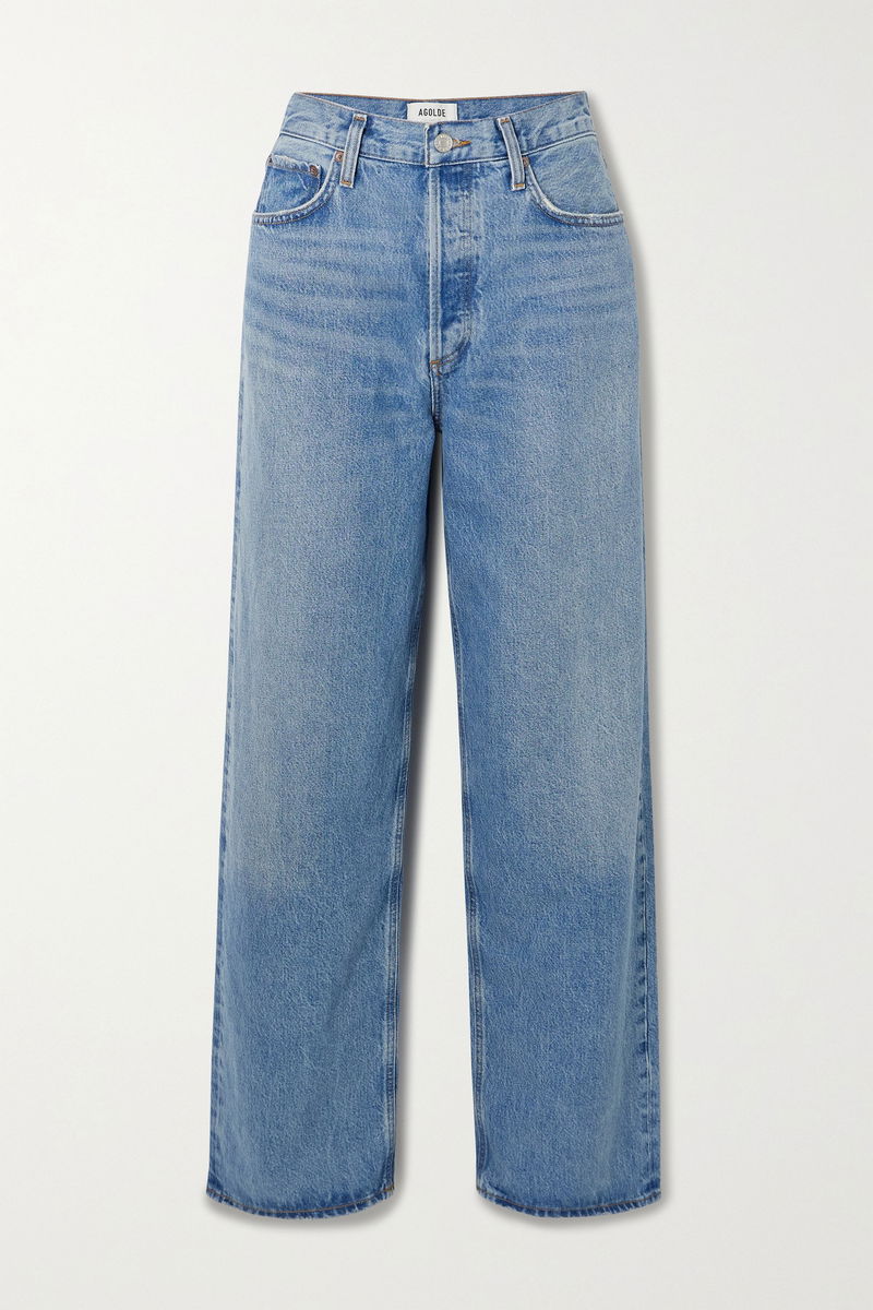 Free People We The Free Moxie Metallic Low Slung Barrel Jeans