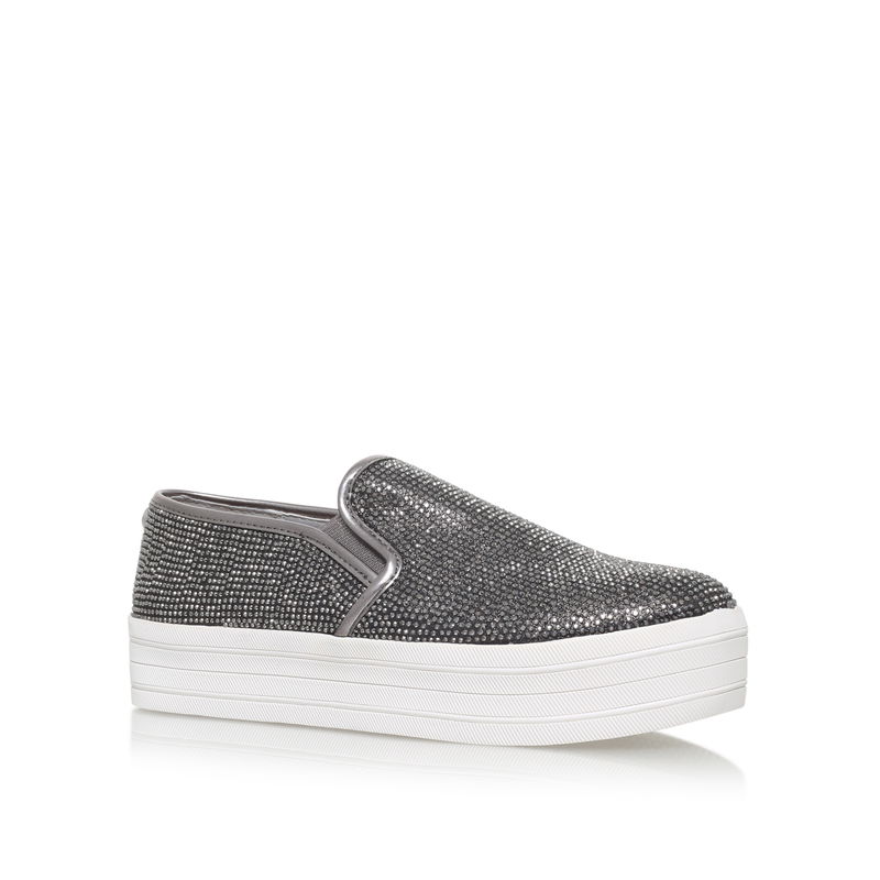 CARVELA Lush Metallic Flatform Trainers endource