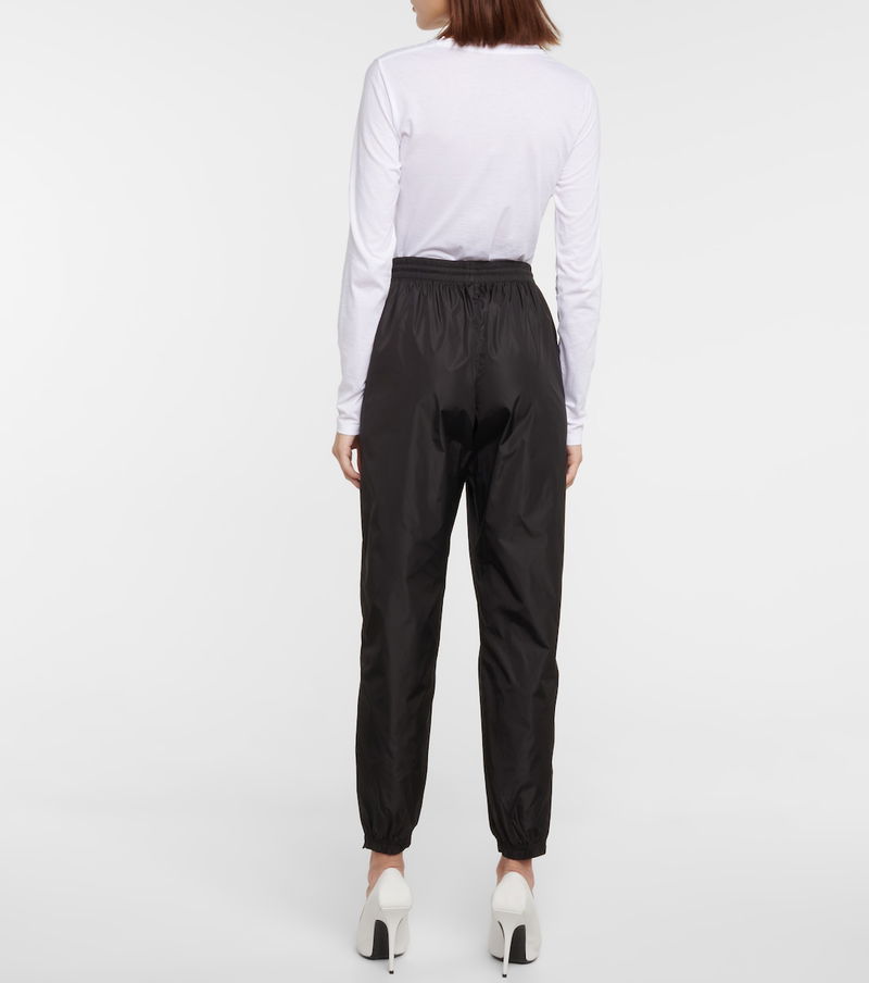 WARDROBE.NYC Spray Nylon Trackpants in Black Endource