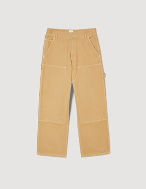 Loose Carpenter Canvas Trousers - Dusty Mole - Ladies