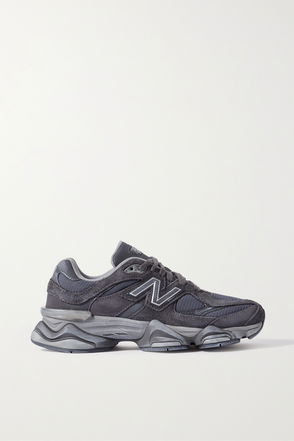 NEW BALANCE 1906 metallic faux leather-trimmed mesh sneakers