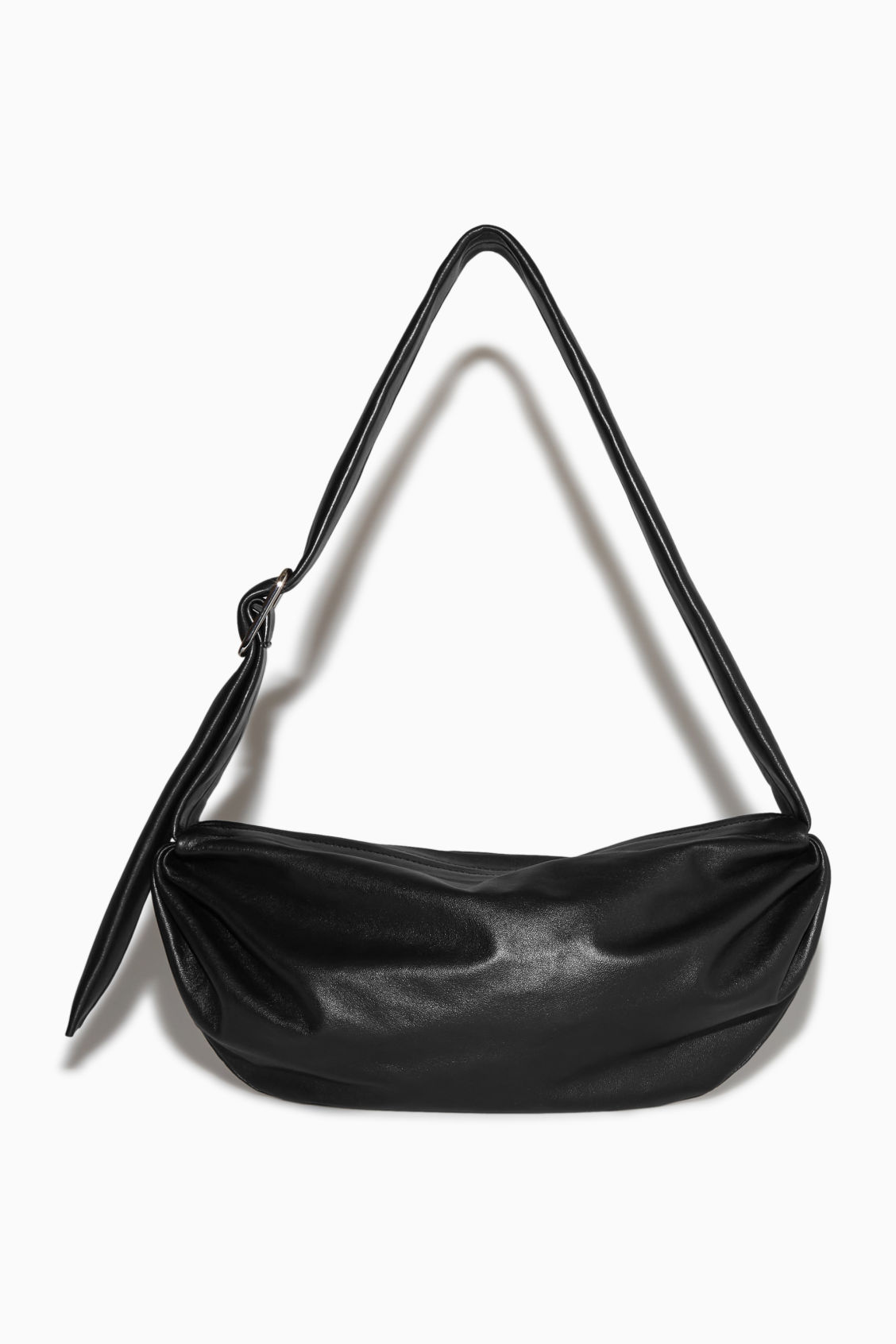 COS Soft Leather Crossbody Bag in BLACK Endource