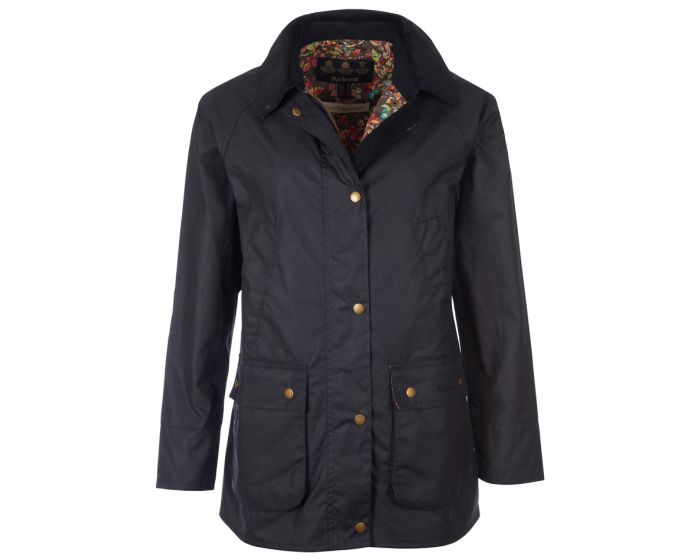 Barbour x Emma Bridgewater Pearson Waxed Cotton Jacket in Navy | Endource