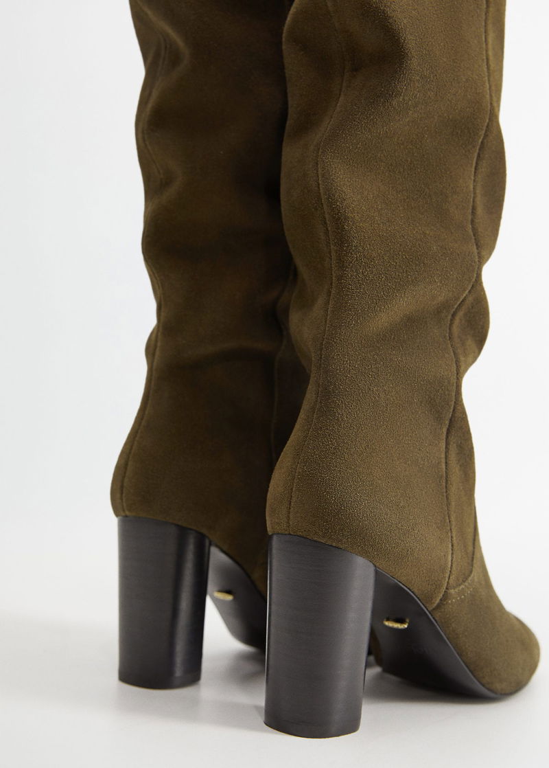 MANGO Suede High-Leg Boots endource
