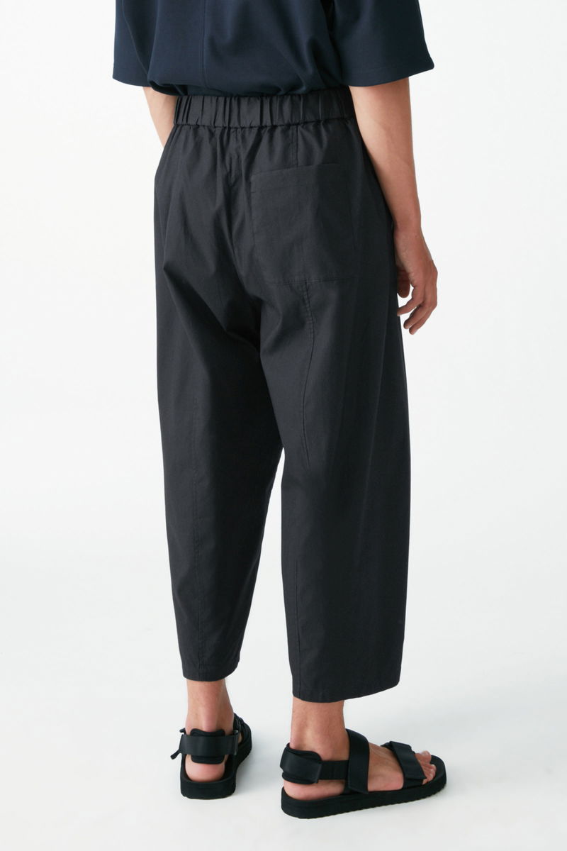 COS Elasticated Barrel-Leg Trousers | Endource