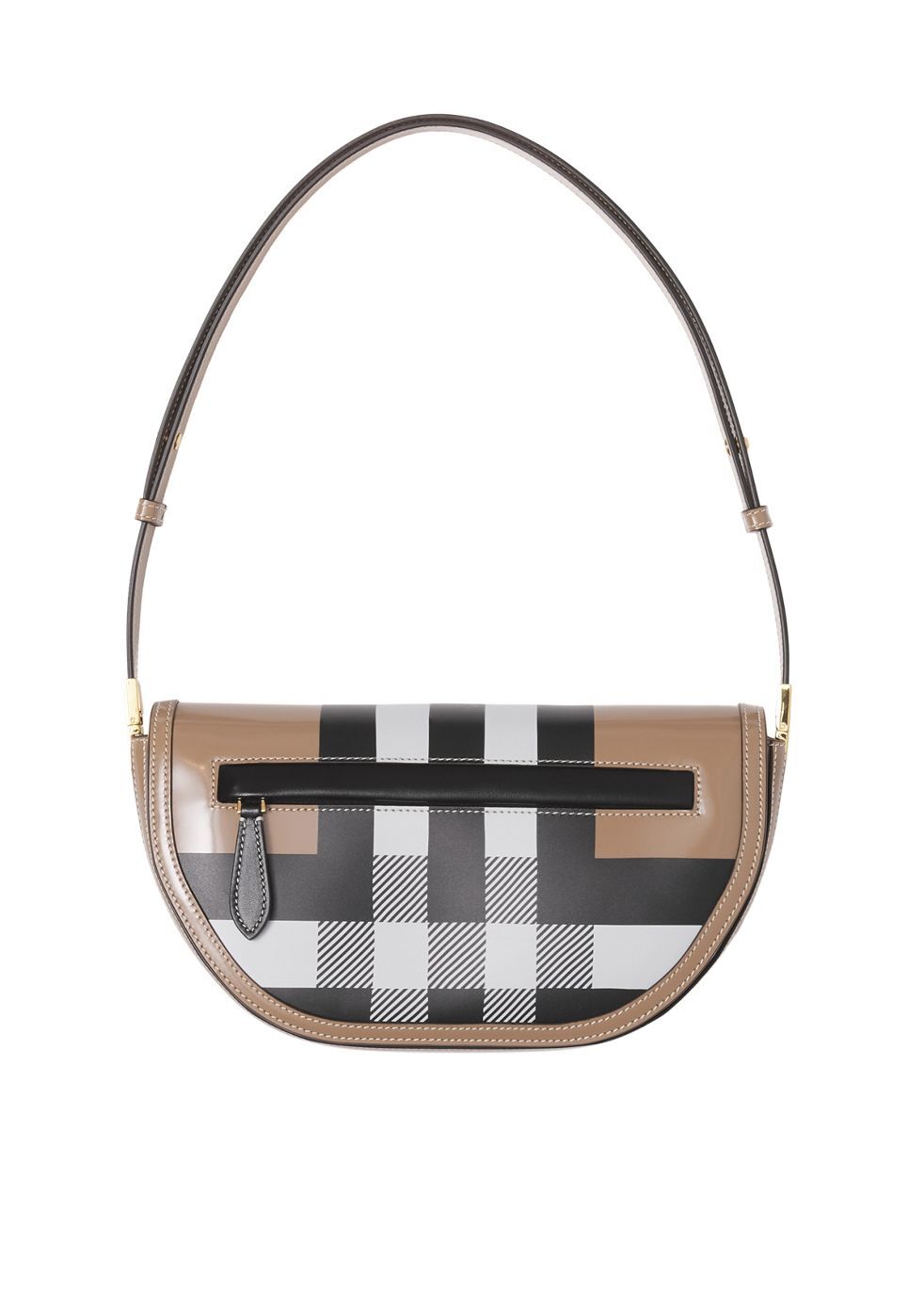 Mini Vintage Check Round Leather Bag