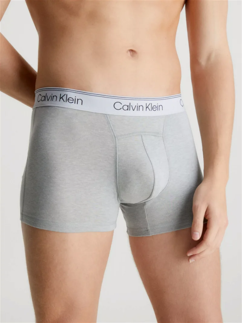 CALVIN KLEIN Athletic Cotton Trunks, Pack of 2 in Multi