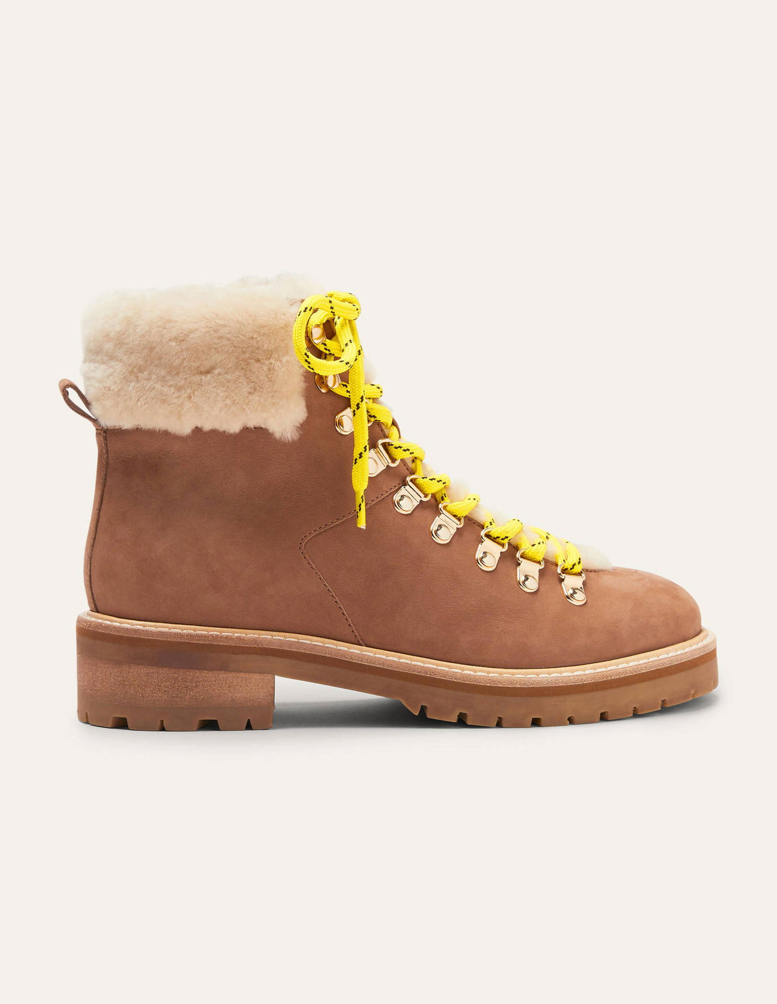 BODEN Isadora Trend Hiking Boots in Tan | Endource