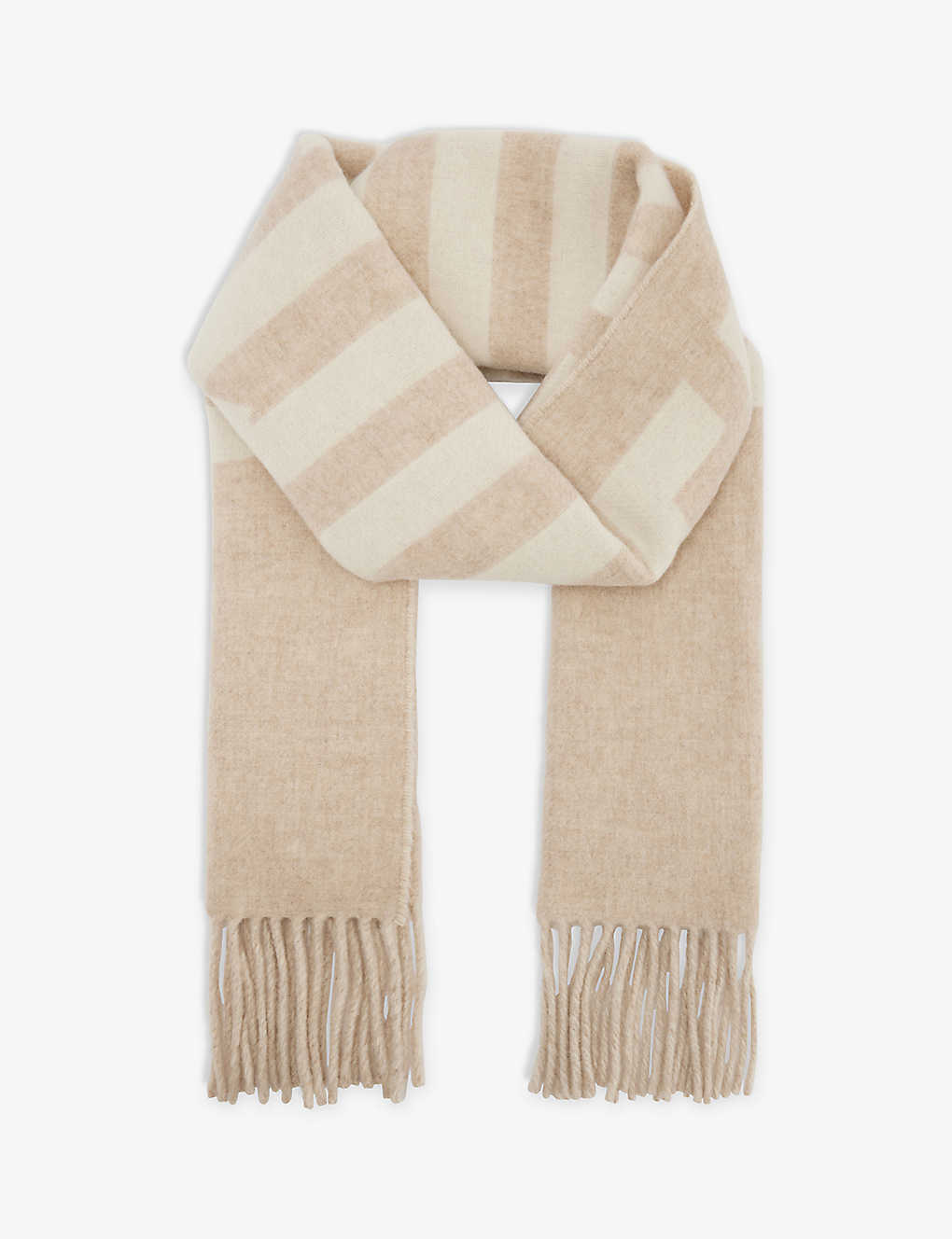 Solid woven wool shawl, Simons