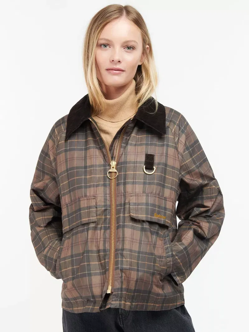 BARBOUR Tartan Eddleston Waxed Jacket endource
