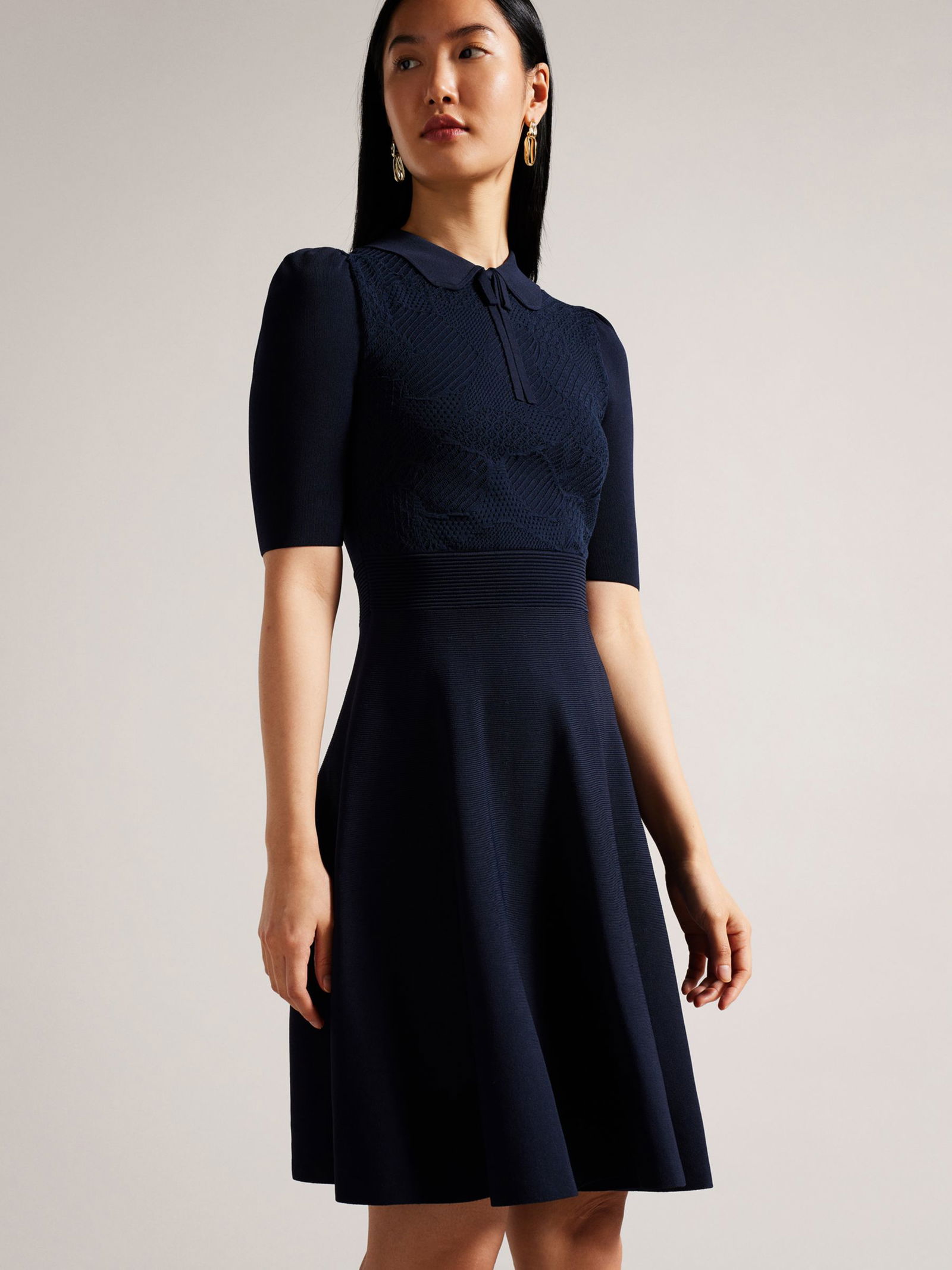 ted baker pointelle knit dress 70% off Hillder Delicate Mini pair:jessica-faux-leather-crocodile-clutch-black