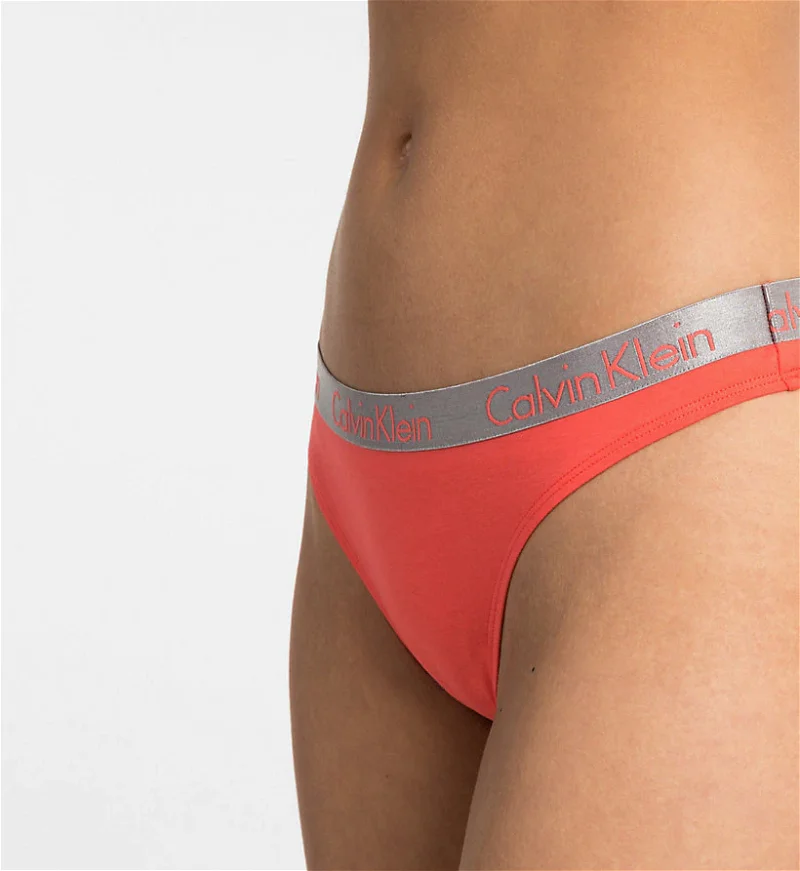 Calvin Klein Underwear THONG 3 PACK - Thong - red/burnt embers
