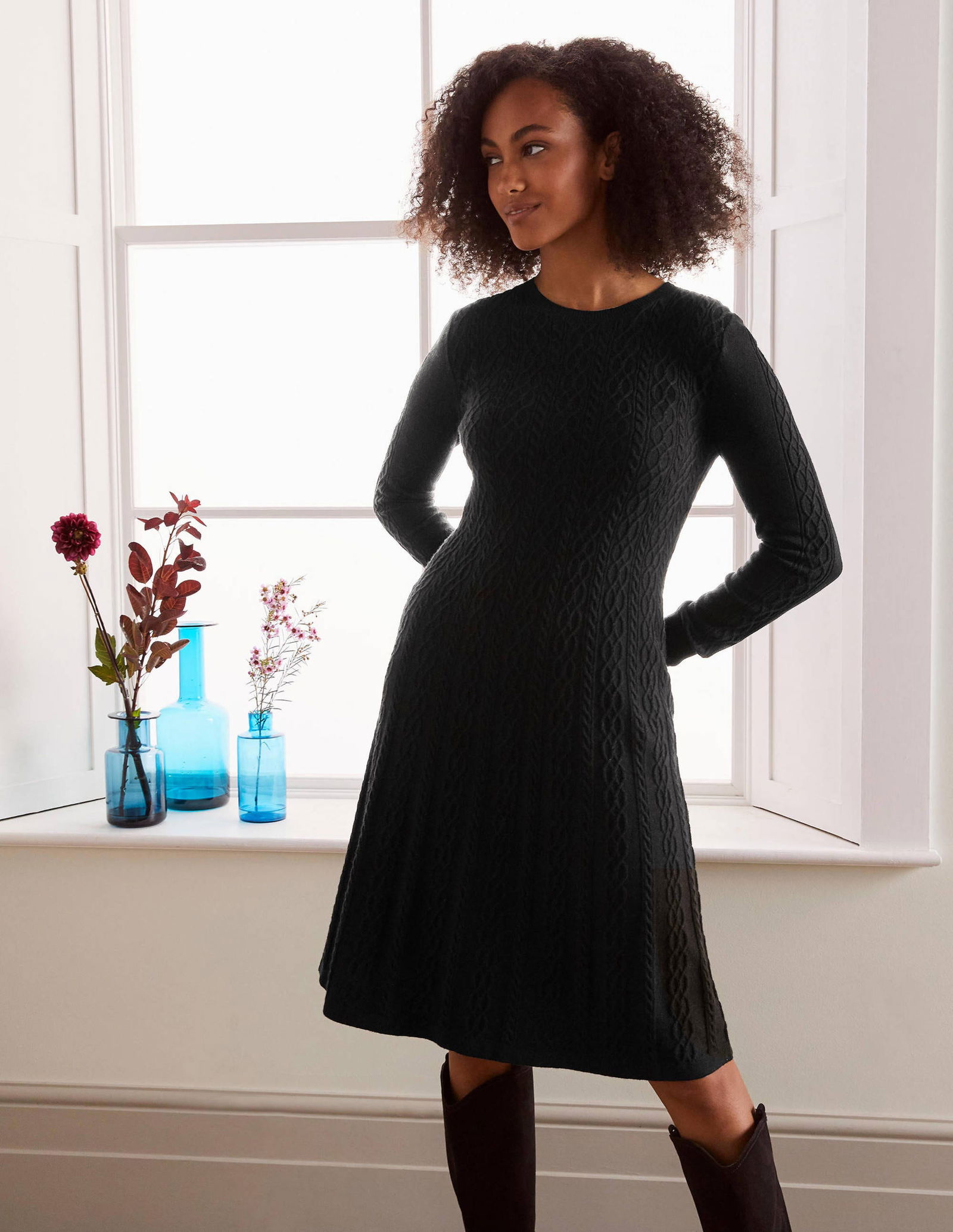two piece knit dress set Lifestyle - Winona Sweater and Dress Two Piece Set main image 1