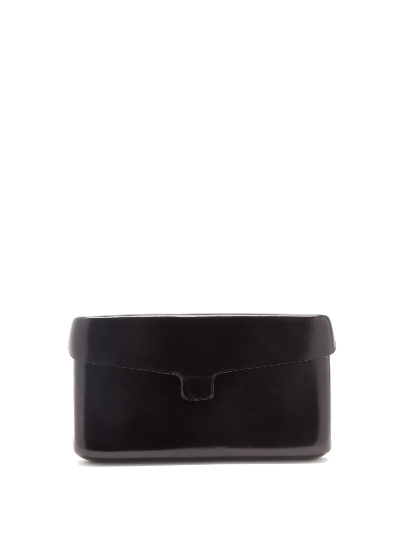 LEMAIRE Cartridge Leather Clutch in Black | Endource